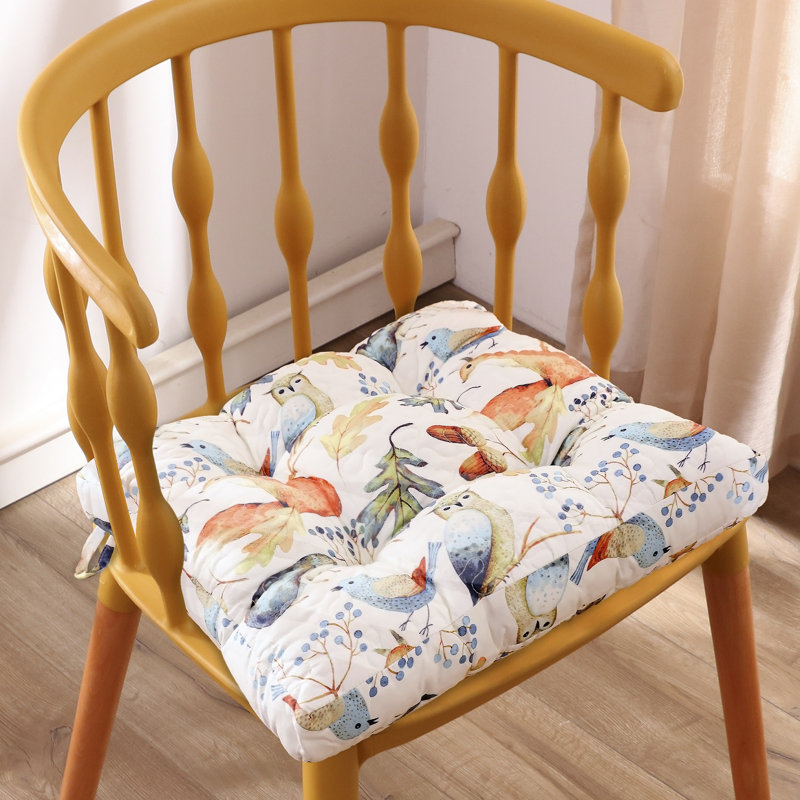 Quilted Reversible Indoor Chair Pad Cushion